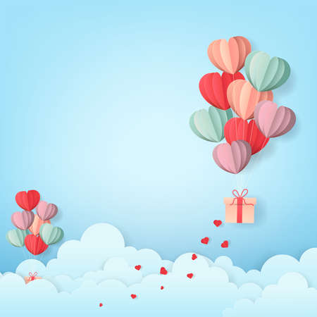 Valentine's Hearts Abstract Pink Background. Valentines Day Wallpaper. Heart Holiday Backdrop, Vector illustration.のイラスト素材
