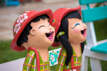 The baked clay dollの写真素材