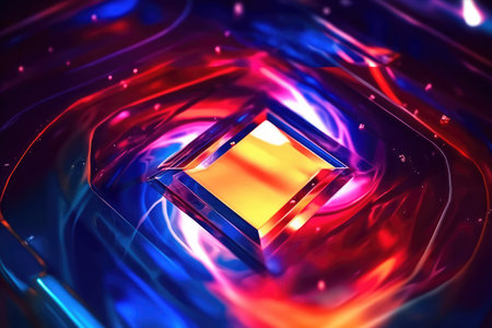 Ultra futuristic tech abstract background. Generative AIの素材
