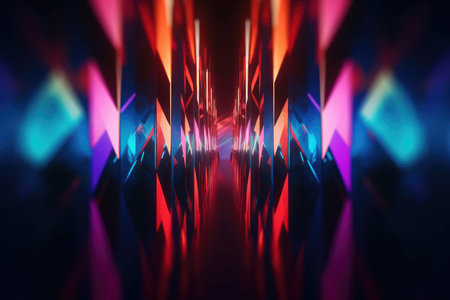Ultra futuristic tech abstract background. Generative AIの素材