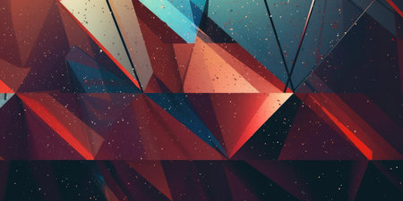 Abstract Futuristic Metallic Multicolored Background. Generative AIの素材