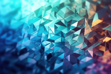 Abstract Futuristic Metallic Multicolored Background. Generative AIの素材