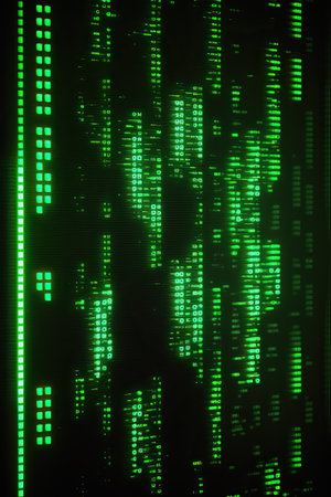 Background of binary code symbols showing programming codes. Generative AIの素材