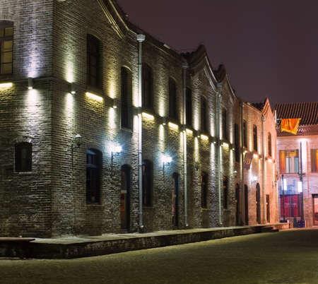  Night view of landscape photo of Qianmen,forbidden city, Beijingのeditorial素材