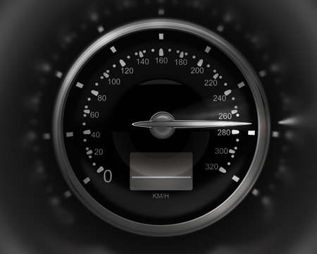 3D Speedometer. rendering ( high resolution ) 