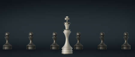 chess Leadership concept High resolution 3Dの写真素材