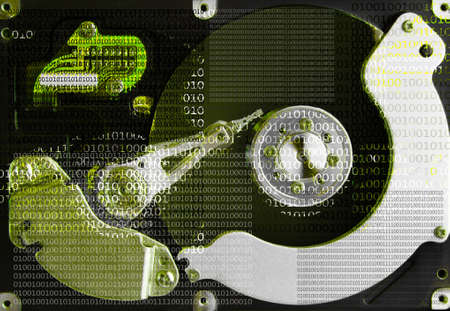 technology background hard disk