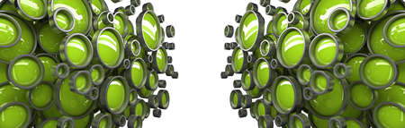 Abstract 3D background for company presentation green の写真素材