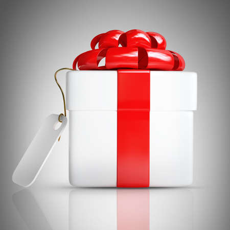 Gift box High resolution 3d render 