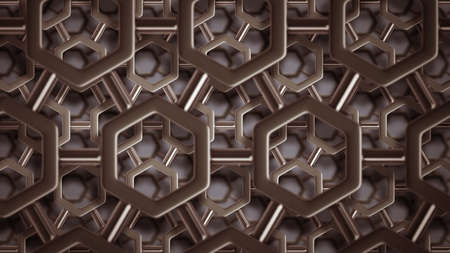 simple steel molecular structure background 3D  high resolutionの写真素材