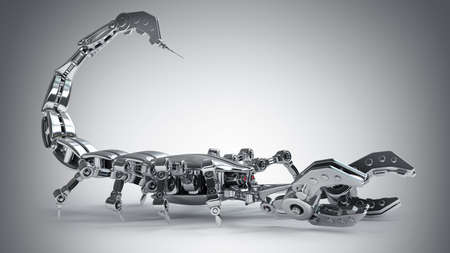 3d robot Scorpion. high resolution の写真素材
