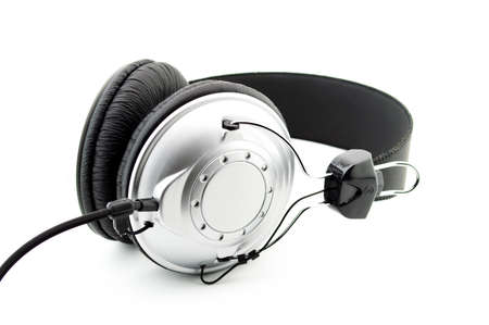 Headphone isolated on whiteの写真素材
