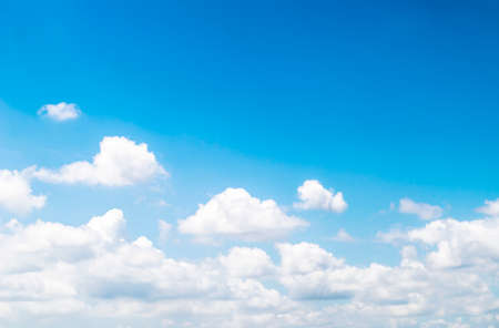 blue sky with cloudsの写真素材