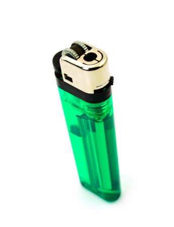Lighter green on a white の写真素材