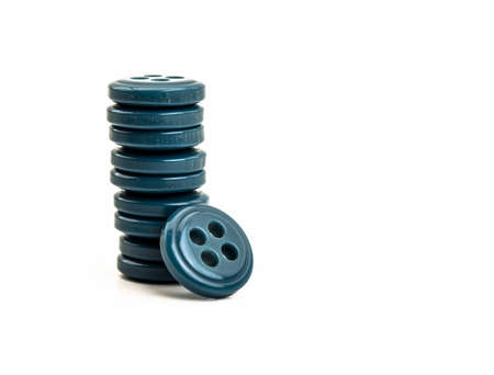 buttons on white の写真素材