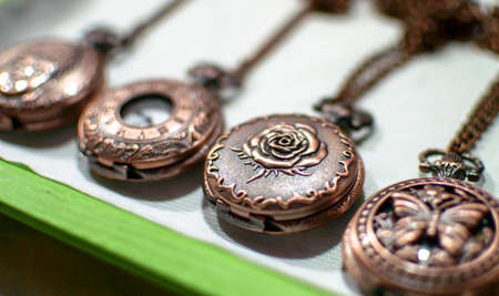 Vintage copper pocket watch