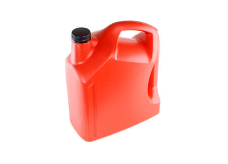 canister with machine oil isolated on white backgroundの写真素材