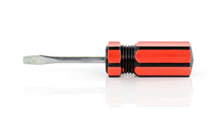 Screwdriver on isolated white backgroundの写真素材