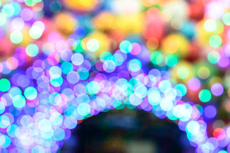 Abstract multicolored bokeh light background , defocused blur