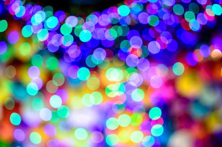defocused christmas lights backgroundの写真素材
