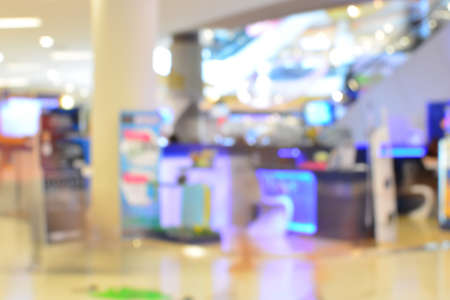 Blur background people shopping in department storeの写真素材
