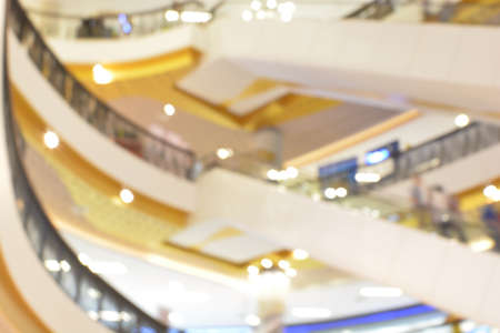 blurred image of shopping mallの写真素材