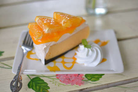 Orange cakeの写真素材