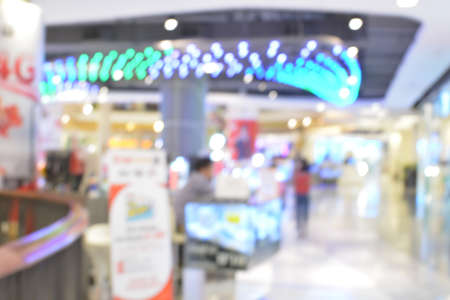 blurred image of shopping mallの写真素材