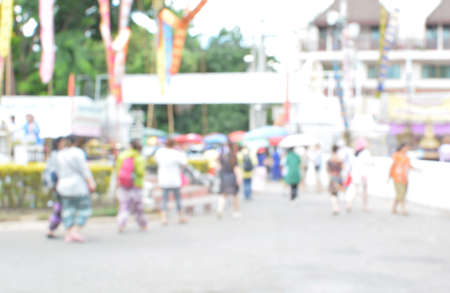 people motion blur in the templeの写真素材