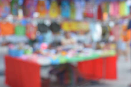 blur outdoor market and abstract blur backgroundの写真素材