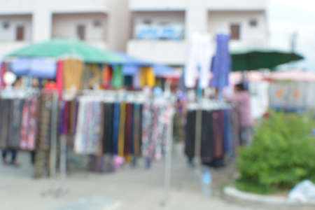 blur outdoor market and abstract blur backgroundの写真素材