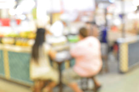 Blur background the food courtの写真素材