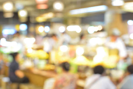 Blur background the food courtの写真素材