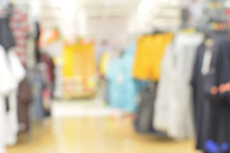 Fashion shop blur store with bokeh backgroundの写真素材