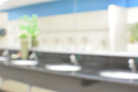 blur toilet mirror washstandの写真素材