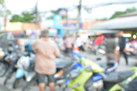 Blur motorcycle on the road backgroundの写真素材