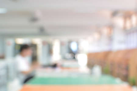 Blur library backgroundの写真素材