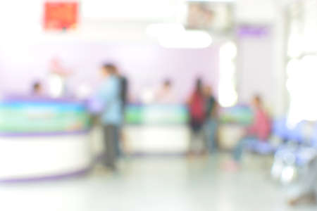 Customers waiting to be servedの写真素材