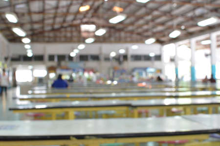 blur canteen with bright bokehの写真素材