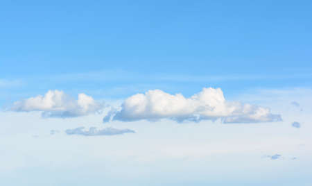 White clouds in the sky