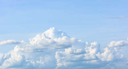 White clouds in the sky