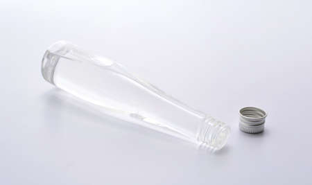 oil bottle on white background