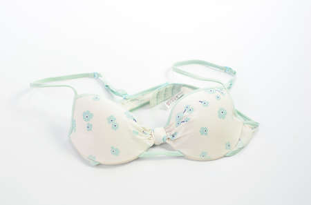 brassiere on white background