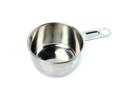 Measuring cups isolated on white backgroundの写真素材