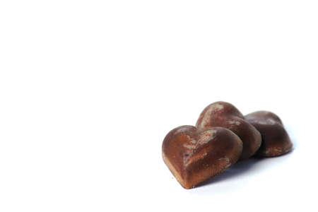 Chocolate isolated on white backgroundの写真素材