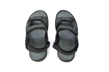 Strap sandals isolated on white backgroundの写真素材