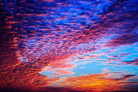 Dramatic sunset and sunrise sky