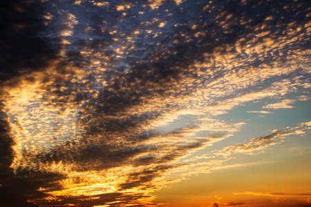 Dramatic sunset and sunrise sky