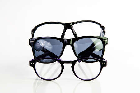 glasses isolated on white background