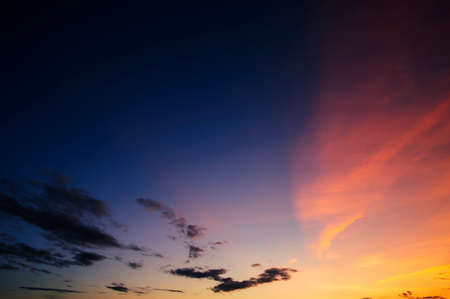 beautiful sky twilight and sunsetの写真素材